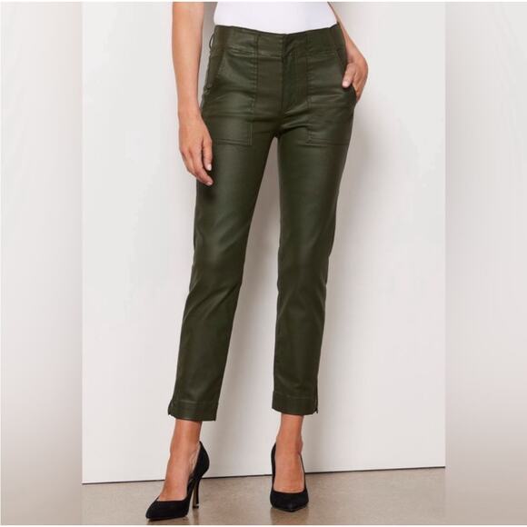 Kut From The Kloth Olive Coated Reese pant - Picture 1 of 8